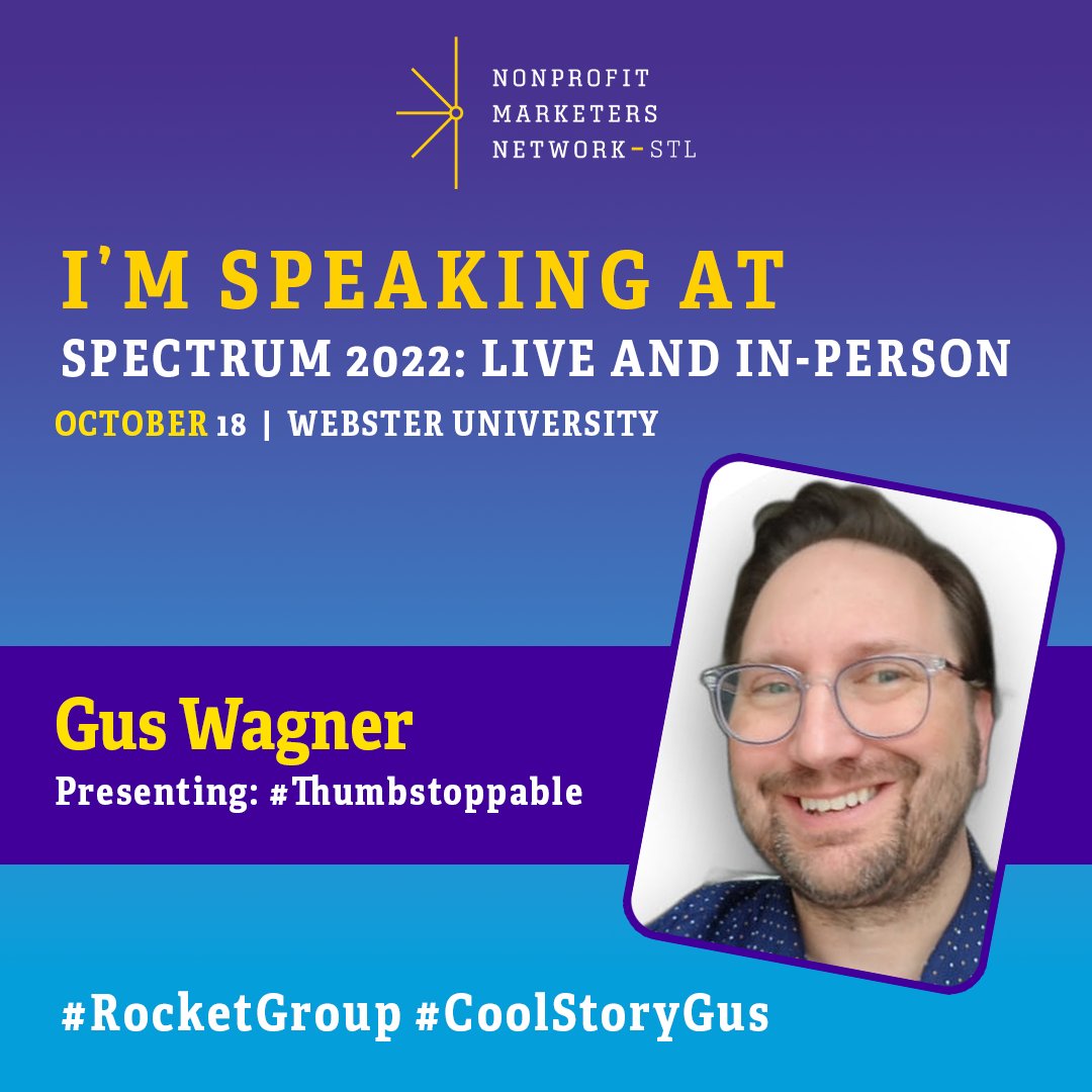 Looking forward to being at, and with!, #SpectrumSTL on Tuesday in St. Louis. Get your thumbs ready! 

#RocketGroup #CoolStoryGus