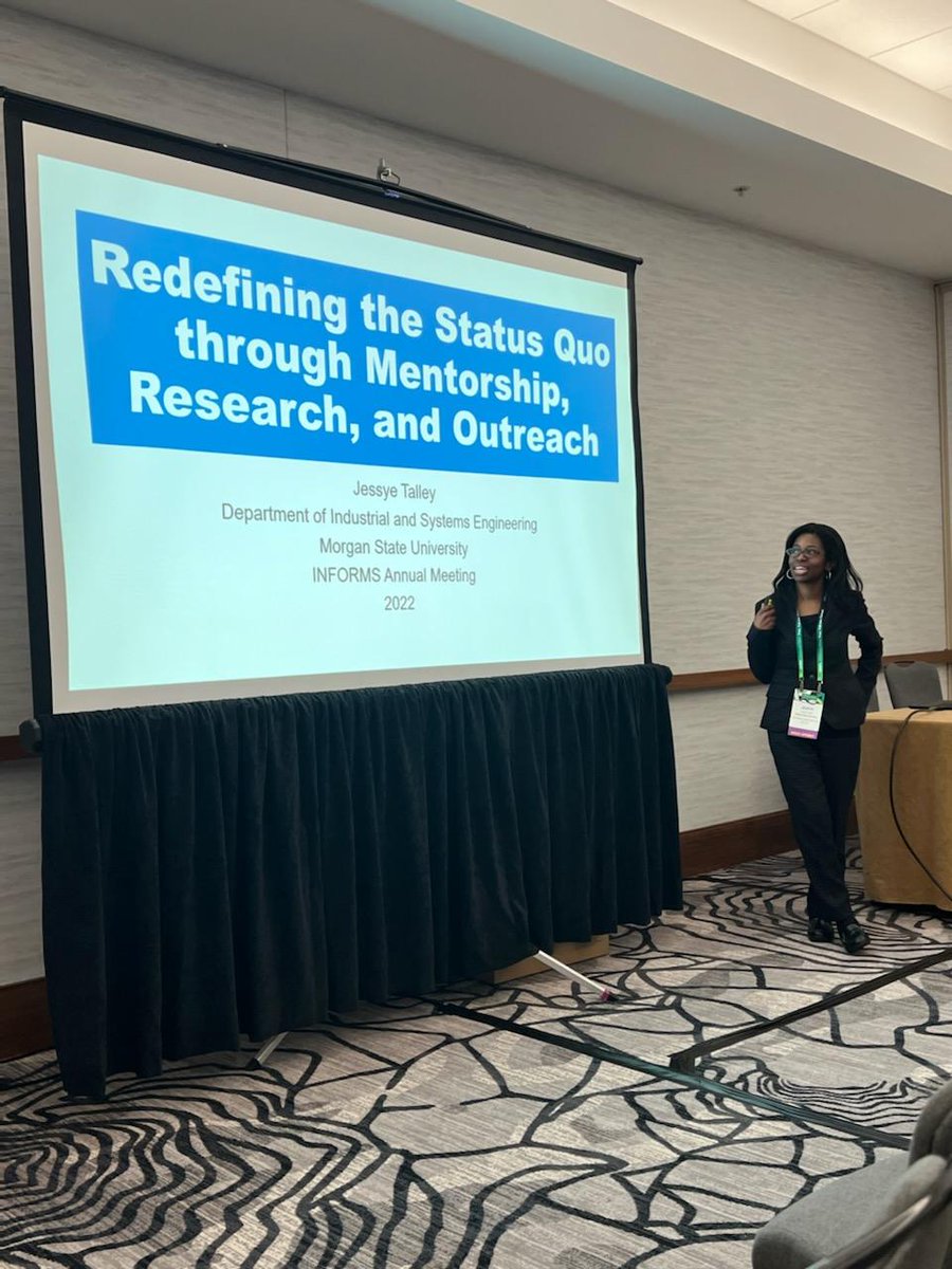 It was an honor to receive the Minority Issues Forum Early Career Award last night. <a href="/MInforms/">MIF INFORMS</a> @INFORMS2022 Today I was able to present about my research, contributions, service, and future work. I dedicate this Award to my community! #scholar #orms #professorlife #impact