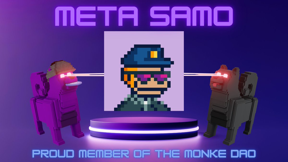 BabySamoCoin's tweet photo. Arf! Arf! Did you know the Arf Arf Army owns a @SolanaMBS NFT? 🐵

The @MonkeDAO provides so much value for the #SolanaNFT community and we are thankful to be a part of it 🔥🚀

Monke DAO members get ready for Meta Samo whitelist 🤝🐶 https://t.co/7fKSuIMCyW