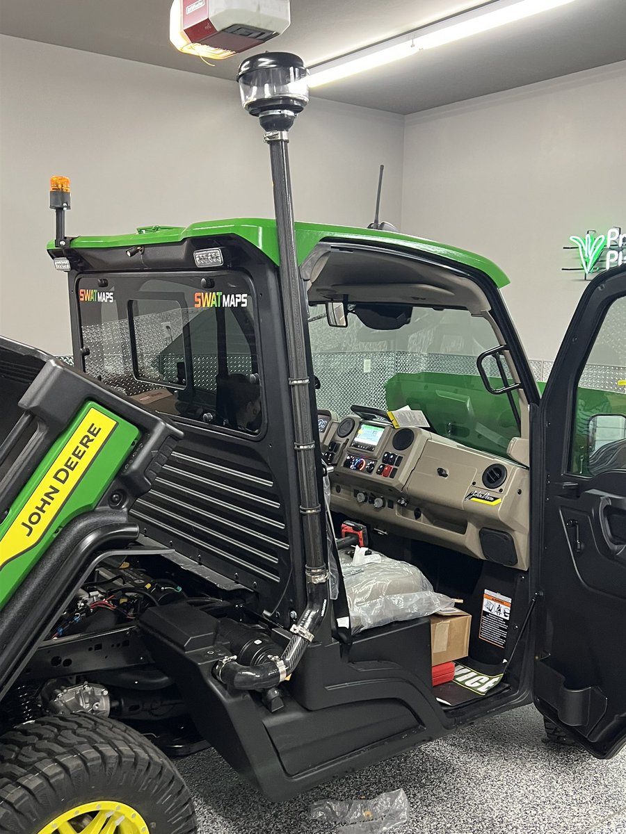 travismesser81's tweet photo. Hey @JohnDeere can we please make an air intake like this  at least an order option on new #Gator for those of us that use them in dusty residue conditions?  @CropProCory #SwatMaps. #thanksamazon https://t.co/ymXd43Nek8
