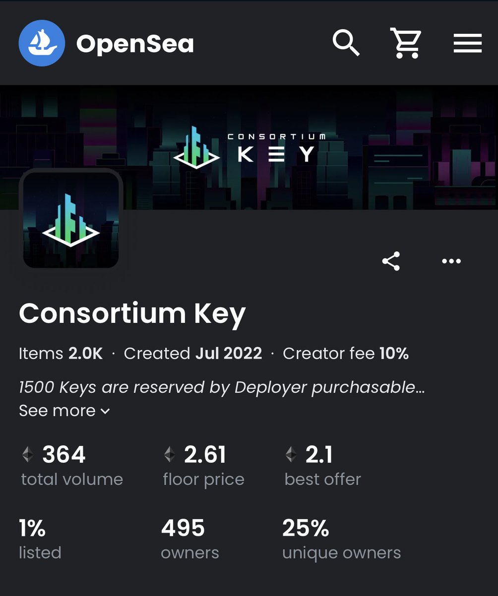 Arnold.P (@arnoldpoernomo) on Twitter photo Consortium Key have the chance to be at 10eth and key to your mansion in Web3 and Irl lambo Consortium Key have the chance to be at 10eth and key to your mansion in Web3 and Irl lambo