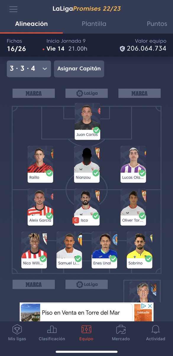 D7Gattuso's tweet photo. Alineación para la jornada 10 hay que confiar y luchar vamos equipo!! #gattuseta https://t.co/Jm7JxUGOrm