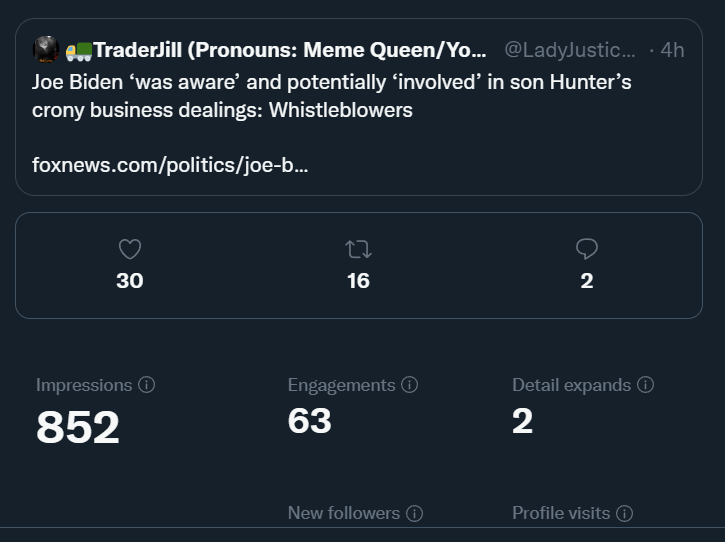 RealTraderJill's tweet photo. They're back to totally crushing my reach now. Almost 40k followers and less than 1000 are even seeing my posts. Elon can't take over soon enough. https://t.co/kwBsLrkqRE