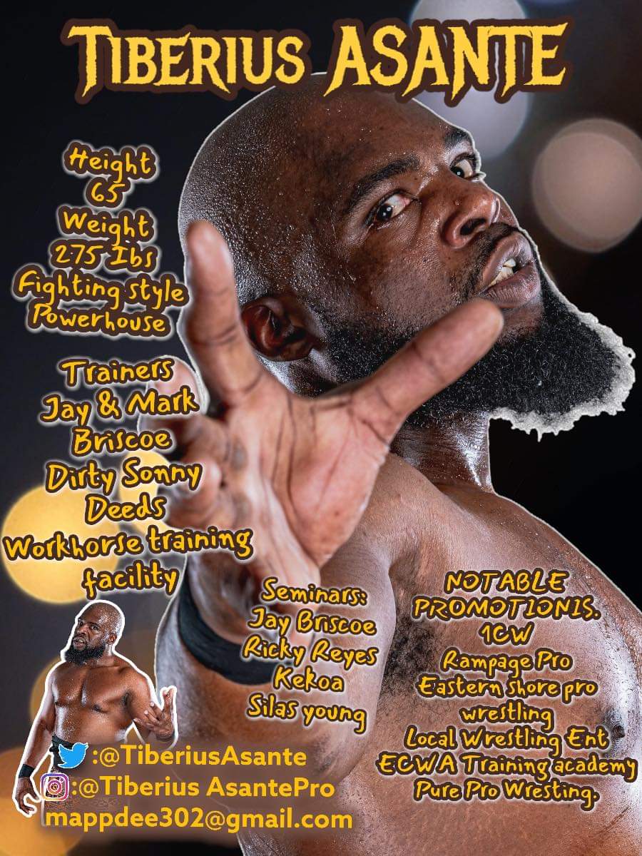 Tiberius_Asante's tweet photo. #mlwfusion #ESPW #NEXTUPPRO #1CW #ImpactWrestling
#melanatedruleroftheworld #afrikanbulldozer #bulldozeseason #SupportIndyWrestling #melanatedpsycho #getwrecked #indywrestlingmatters #prowrestling #WrestlingCommunity https://t.co/wWETUniRfw