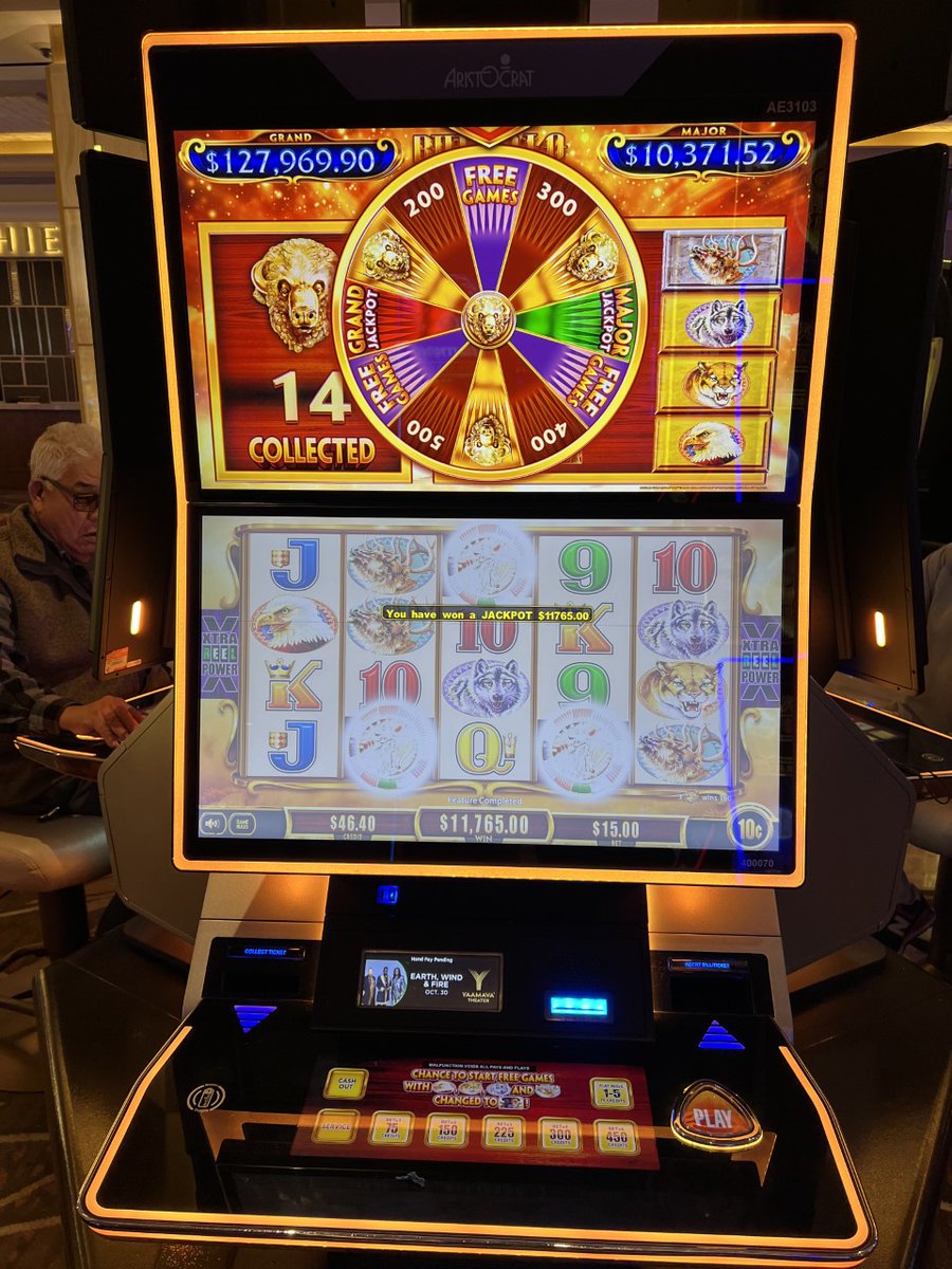 BUFFALOOOOOO! Our guest Wesley hit a bonus on Buffalo Gold Revolution scoring himself $11,765.00! 😃👏🎰 @aristocratslots Play more, eat more, get more >> bit.ly/3w6AIGq #MeetUsAtYaamava #Jackpot