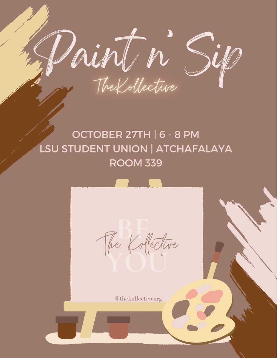 kollectiveorg's tweet photo. Join us next Thursday for our Paint n’ Sip event✨ 
Registration details are below! See you there🤍 https://t.co/sl6jWcnI5O