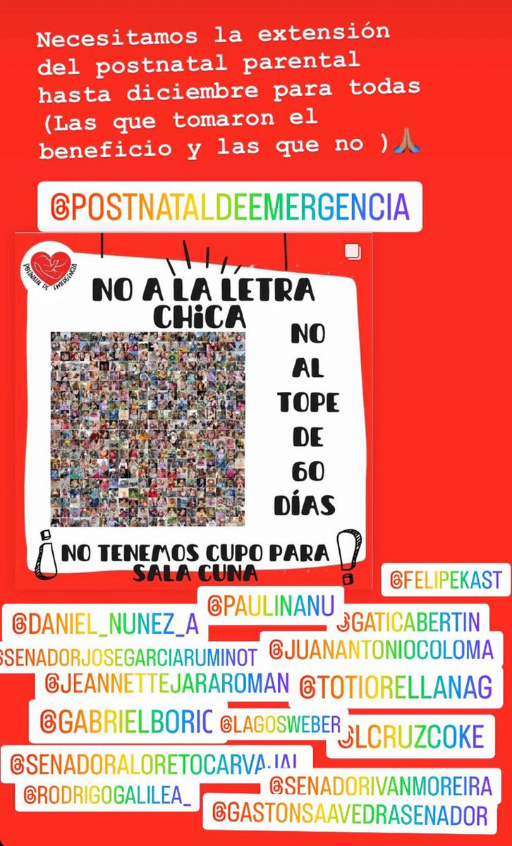 Jeniffe59211927's tweet photo. #extensiónpostnatalparental #postnataldeemergencia  lo necesitamos presidente @gabrielboric las familias y madres  trabajadoras en #alertasanitaria #noalaletrachica por los bebés primera infancia 🆘️ 🆘️🚨beneficio para todos los lactantes sin cupo sala cuna es hoy ... https://t.co/cnLwccu8b6