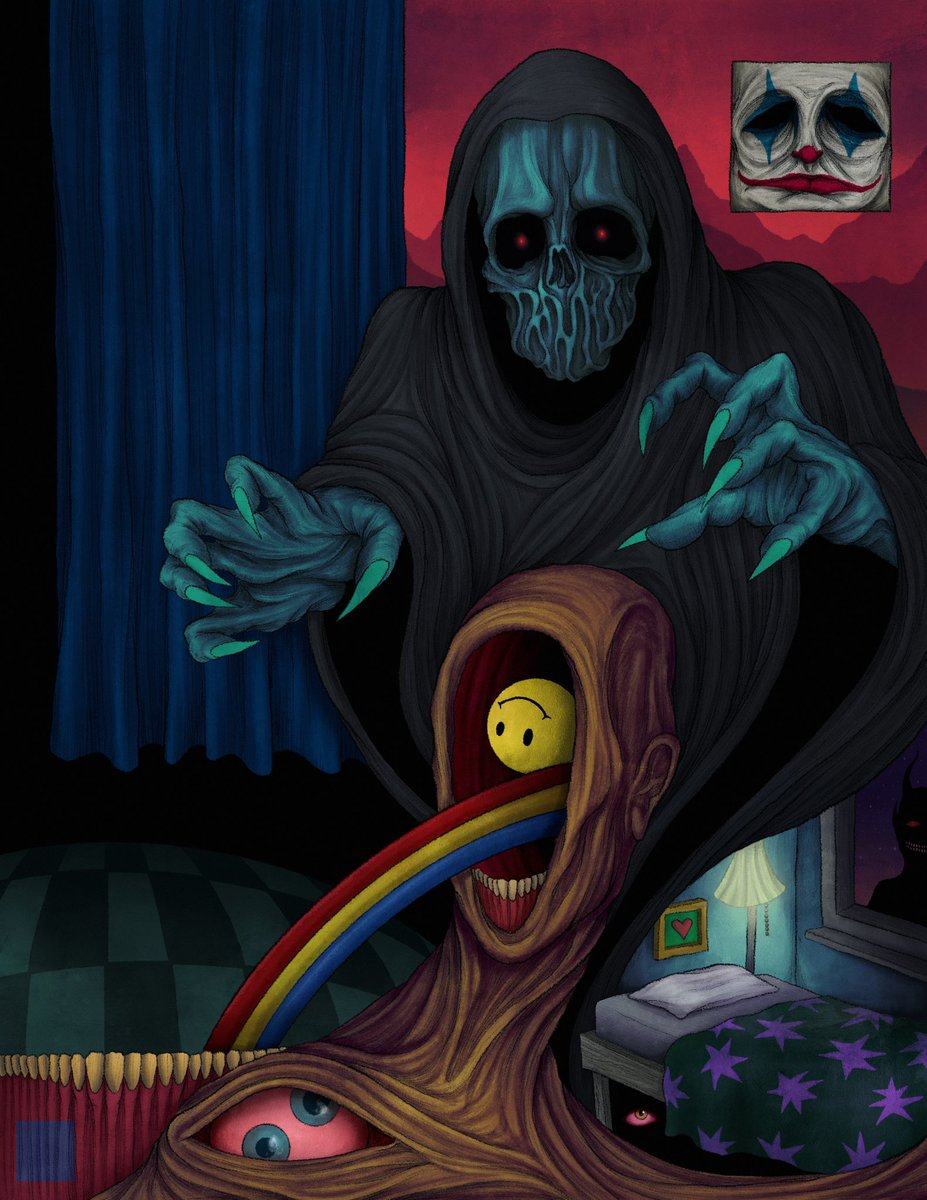 “Oneirophobic”

live on <a href="/SuperRare/">SuperRare</a> 

Reserve price 1.5 eth 

superrare.com/0x2d128dddf6ed…