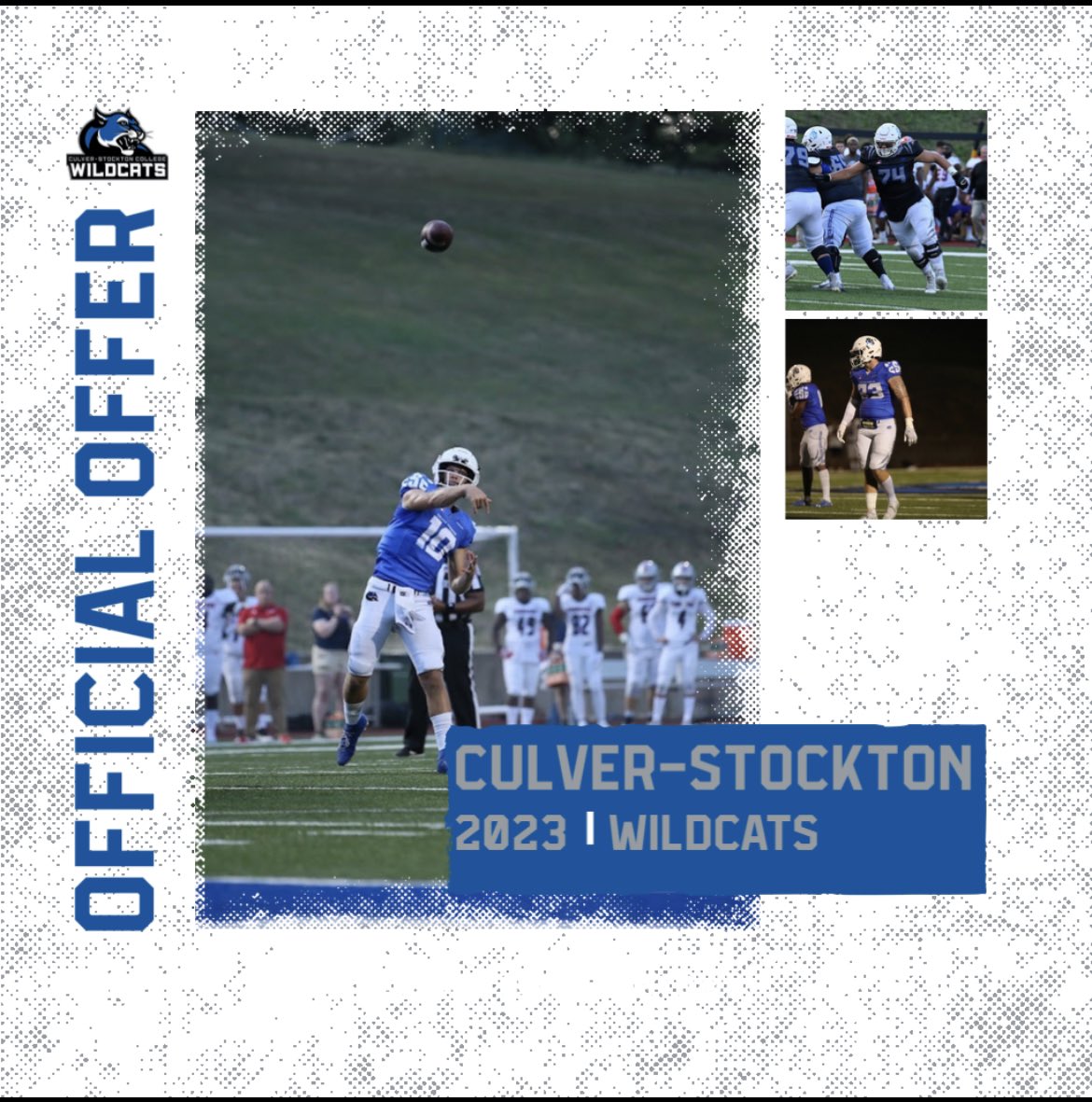 keatondeboard's tweet photo. After a great talk with @CoachCutshaw I’m blessed to receive an official scholarship offer from Culver-Stockton College #gowildcats https://t.co/6IXisBLPdz