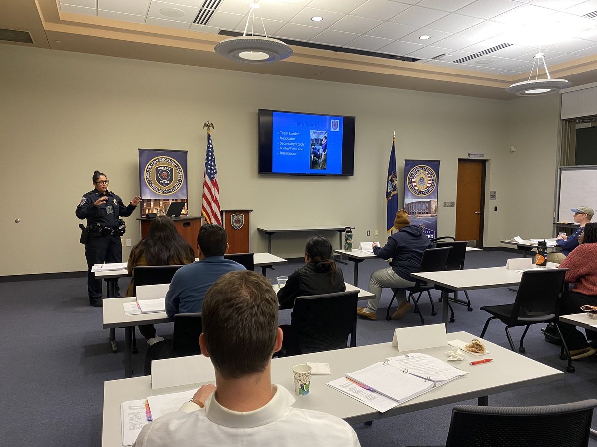 OfcSoto's tweet photo. Had a jam packed night in CPA. Ofc Spykerman spoke about use of force, Ofc. Israels talk about our Special Enforcement Team (SET) and the night was finished off with Ofc. Ramos explaining the roll of our Crisis Negotiations Team (CNT). https://t.co/VoIVU6LOqW