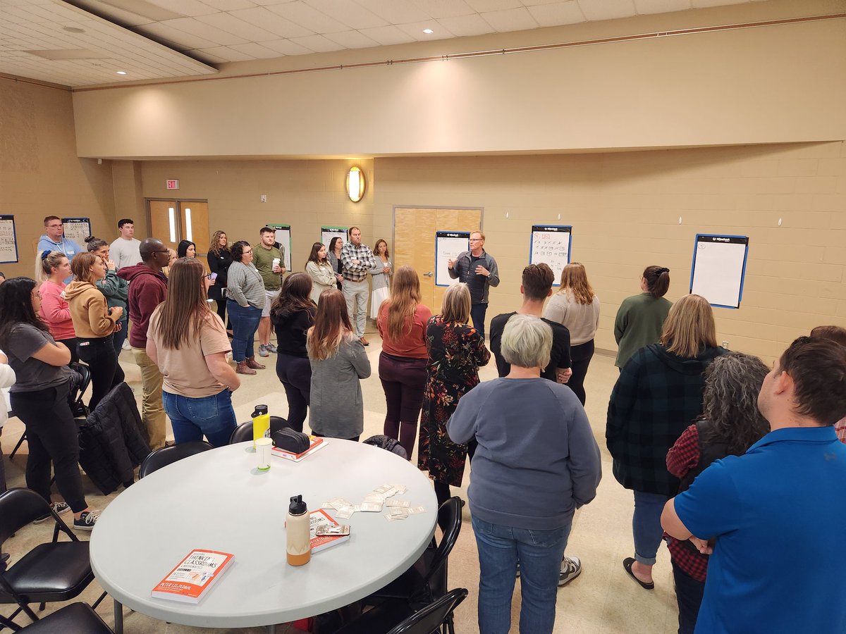 webbkyle's tweet image. &quot;Students can&apos;t be present if we continually remind them of the future.&quot;
One of many powerful thoughts from @pgliljedahl today.
#thinkingclassroom #rcsdmath