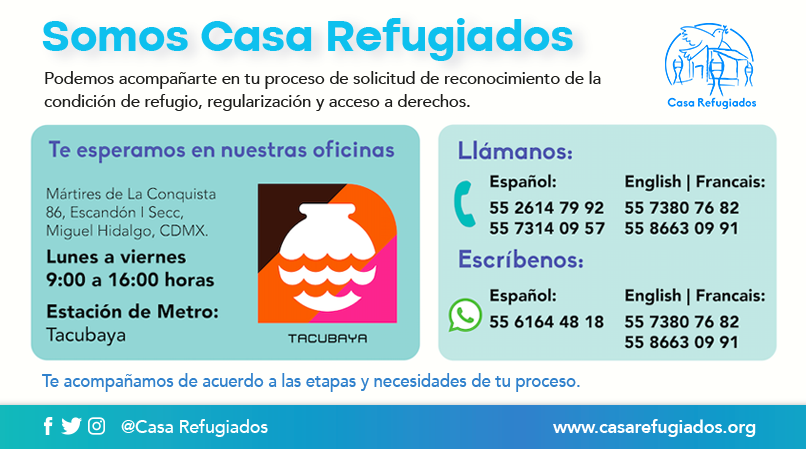 Resaltamos que el acceso a derechos de todas las personas, debe respetarse ante toda circunstancia. Continuaremos brindando asesoría legal y brindando información a las personas venezolanas que han sido devueltas a territorio mexicano.