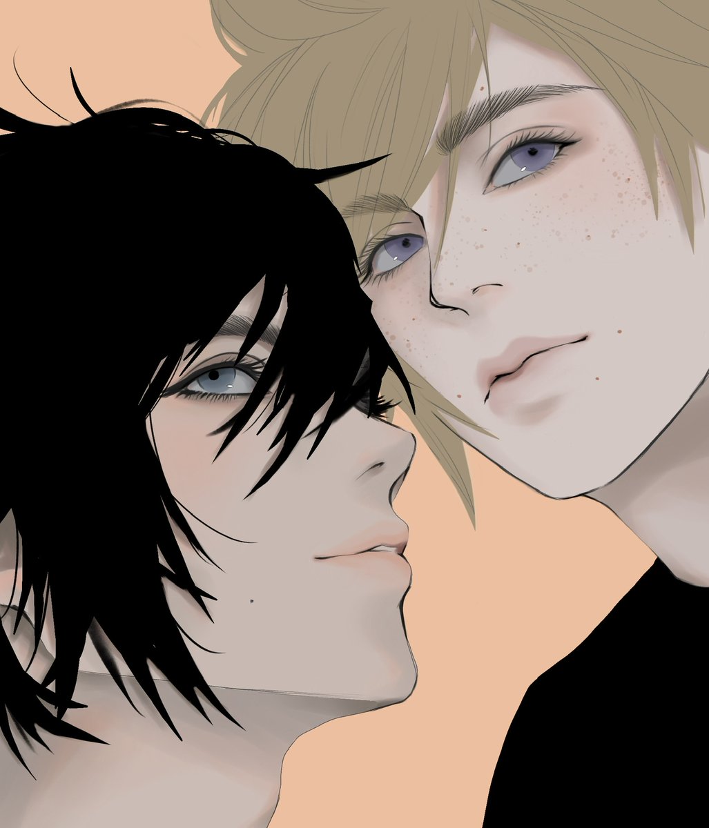 PrommieA's tweet photo. I did a quick doodle using only 10 colors total. Isn’t it so easy on the eyes?? 😳 I thought the boys literally looked like candies. (Or I’m just getting increasingly shameless 🫣) https://t.co/gLVPWKeuOx