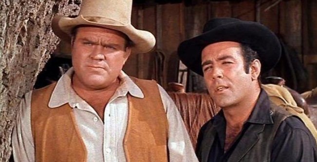 Gemini_53's tweet photo. #DanBlocker as #HossCartwright & #PernellRoberts as #AdamCartwright in #Bonanza #DailyCowboy https://t.co/92L6l9EnsC