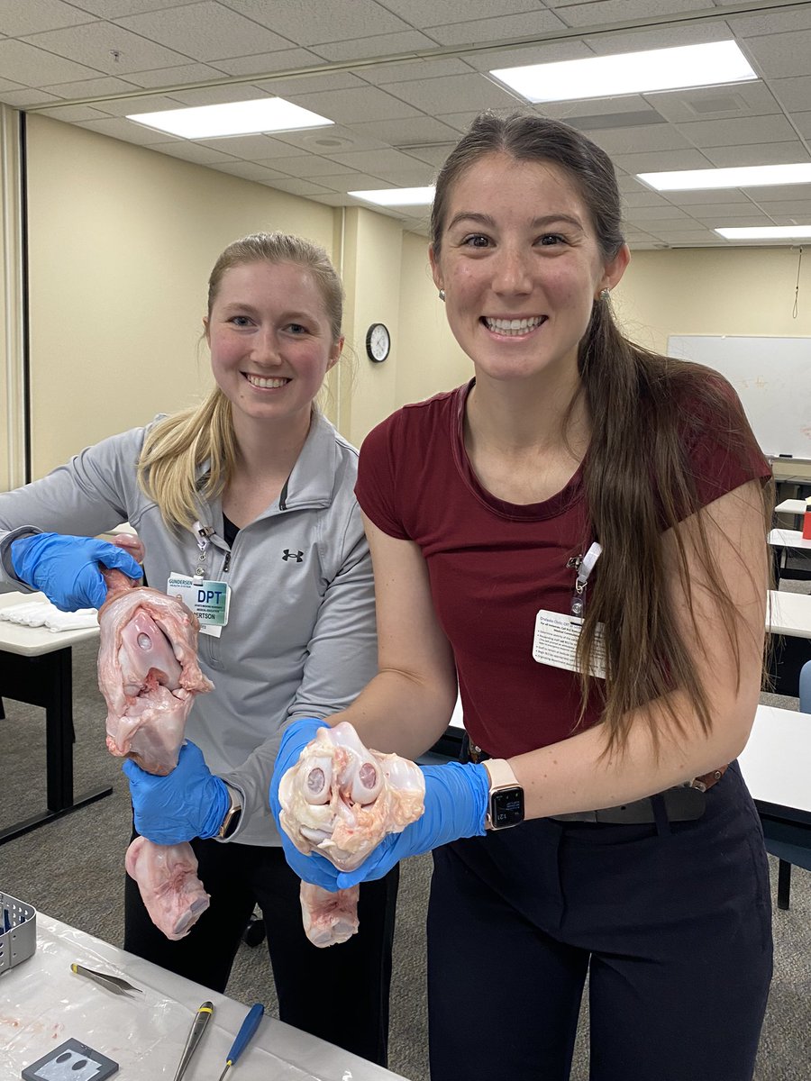 RyanSwetkovich's tweet photo. Gundersen Medical Foundation Sports PT residents @robertson_jenna and Hannah Jaime learning about cartilage restoration today.  @GundersenMedEd https://t.co/T1DHLcjmwh