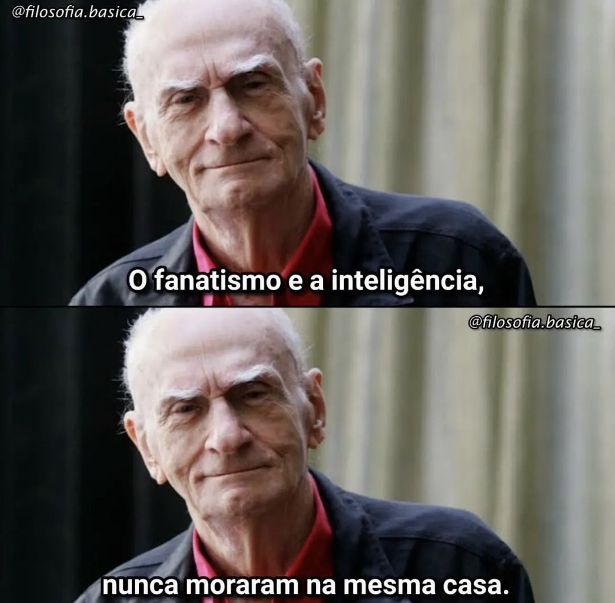 Lição de Ariano Suassuna, que serve para os dois lados desse Brasil dividido.