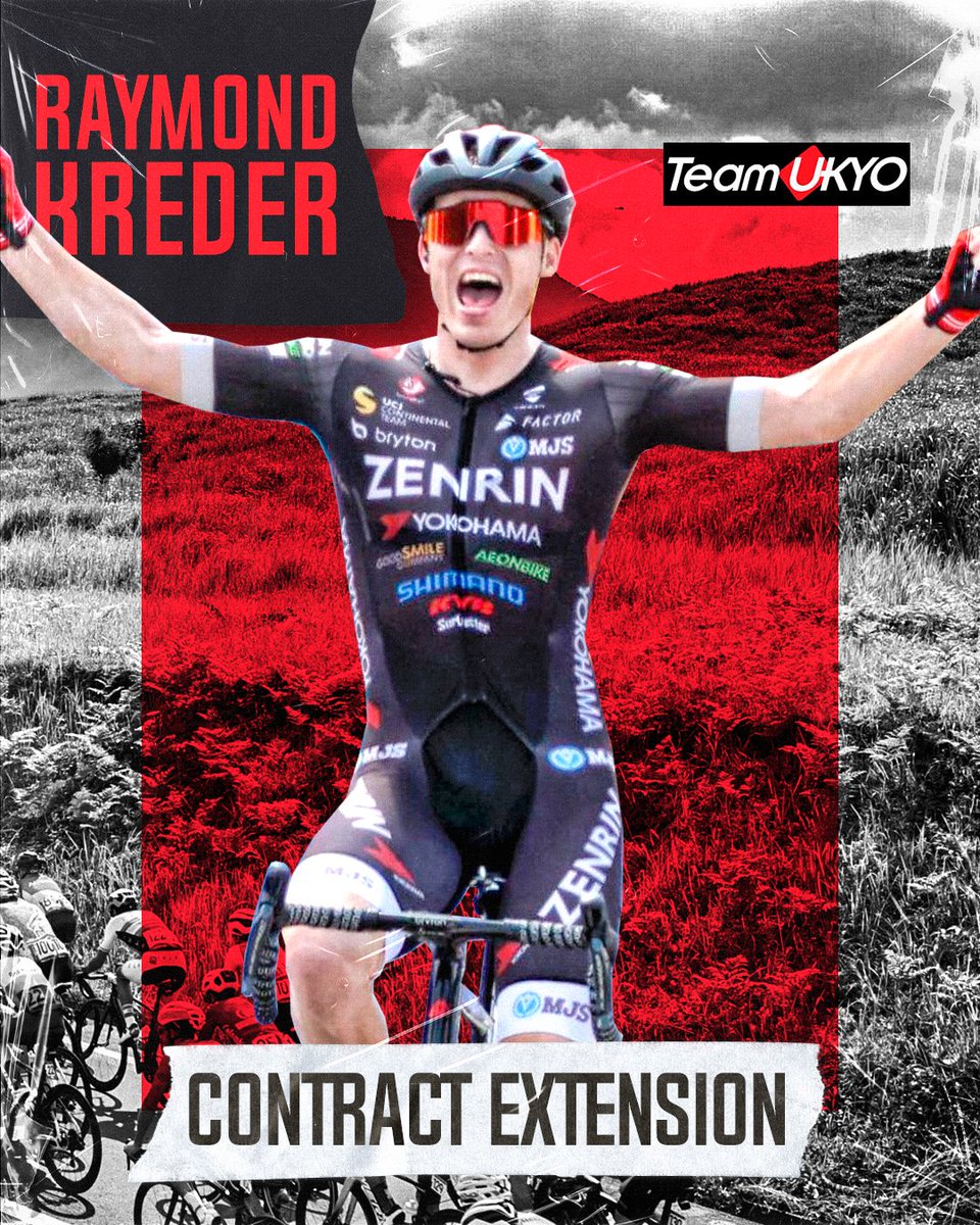✍🏻 Another year to be big in Japan ‼️ @krederRaymond extends his contract with @Team_UKYO and in 2023 will start his sixth season with the Japanese outfit