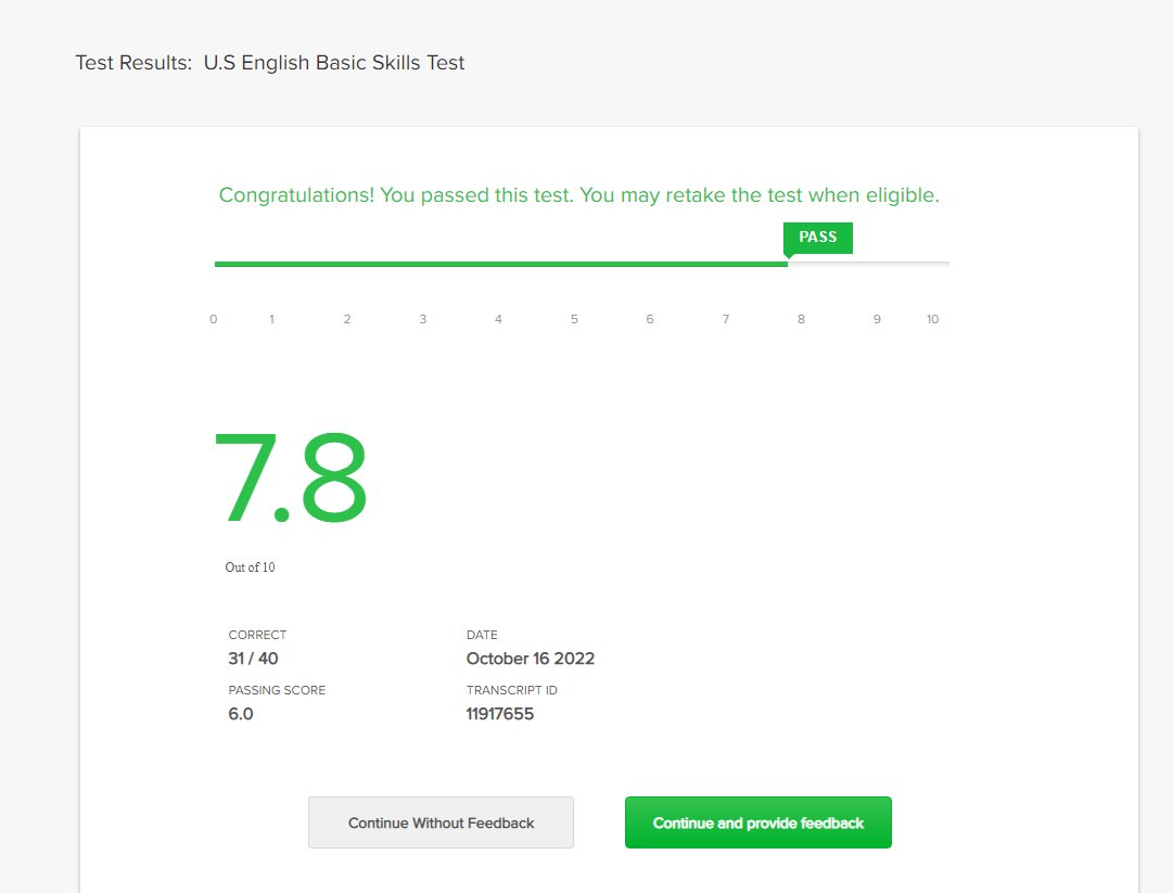 ModascherH's tweet image. Passed........
#fiverr #fiverrseller #fiverrskilltest