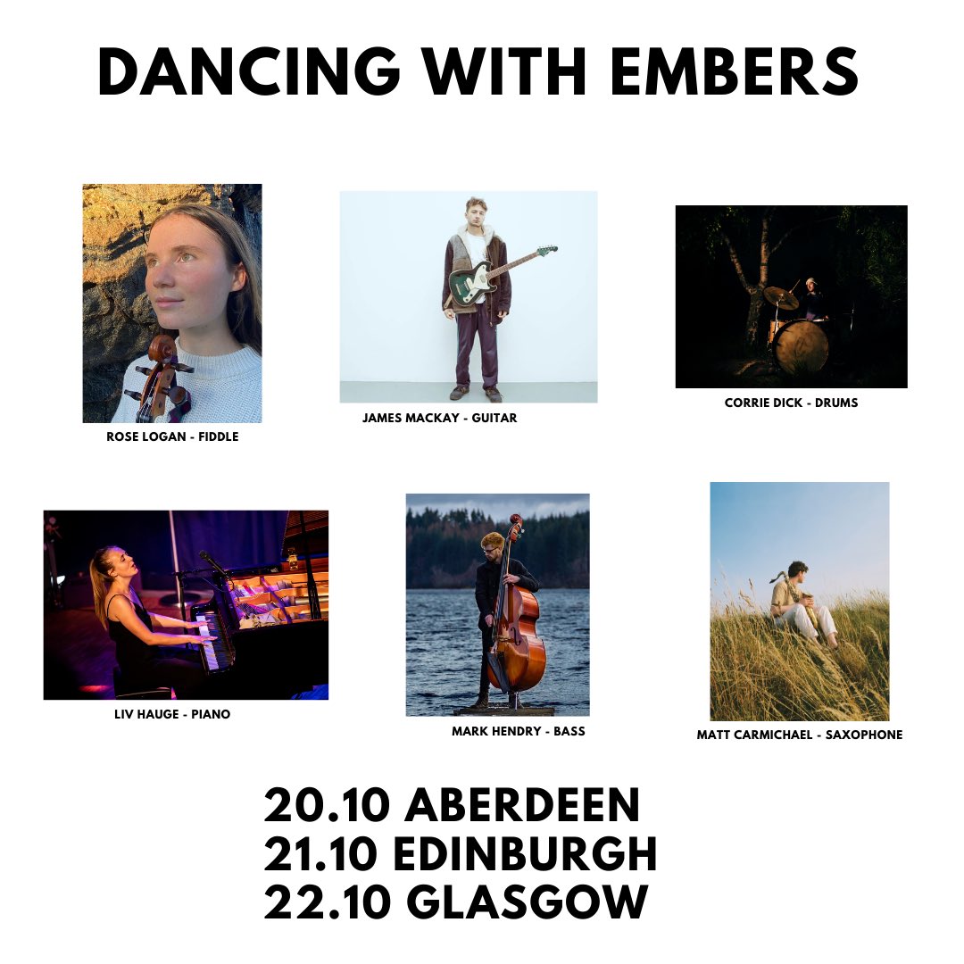 new collaborative project this week with these fantastic musicians from Glasgow/Oslo/London! gigs in Aberdeen, Glasgow and Edinburgh :)