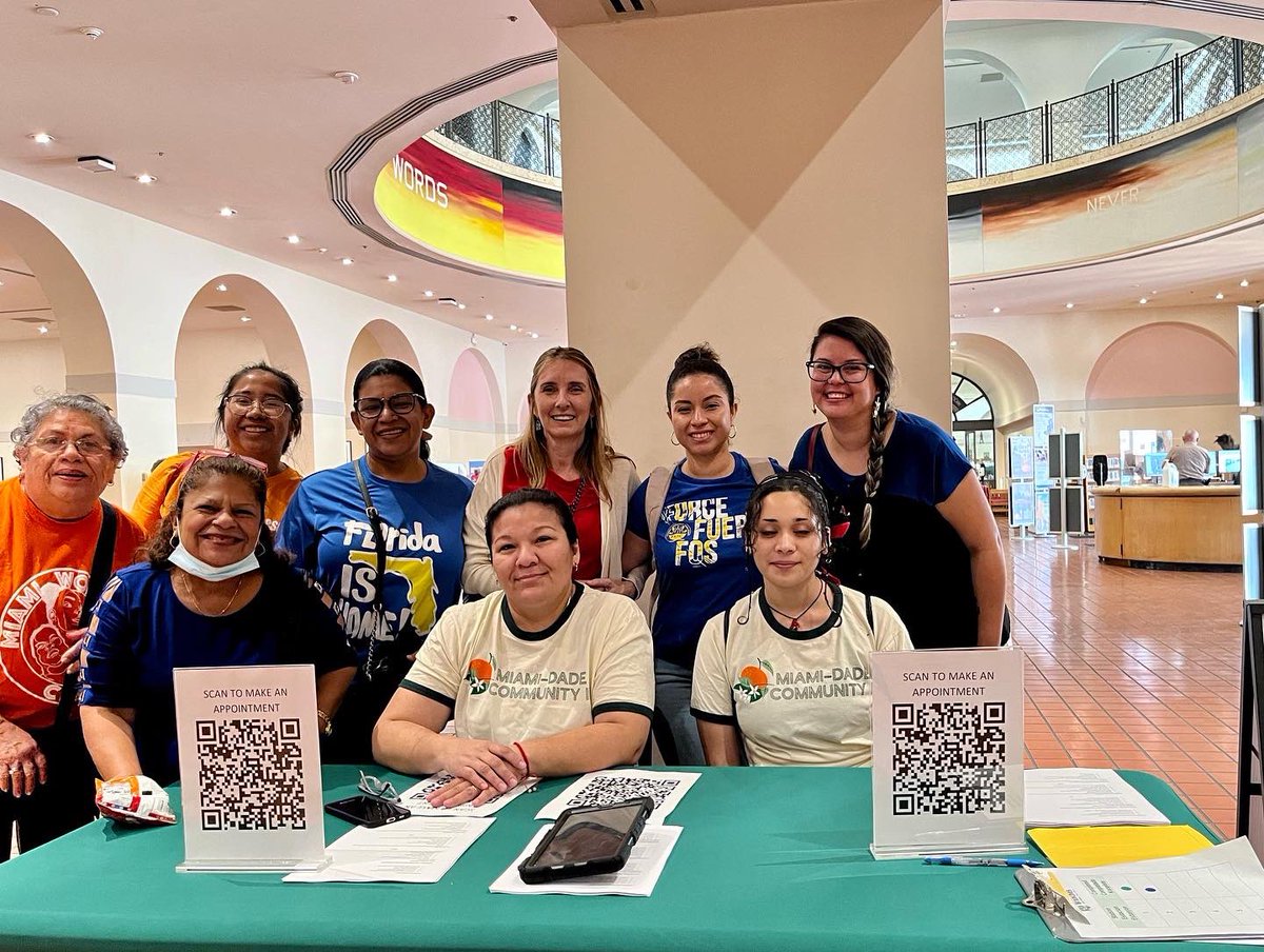 Mariabil's tweet photo. El día de hoy y después de mucho esfuerzo y lucha se realizó el 1er Clinic en Miami Dade para obtener un #communityID 

Estuvimos ahí  apoyando a los miembros de la comunidad que vinieron a buscarlo.

Un ID comunitario le da a las personas un sentido de pertenencia a la comunidad https://t.co/7wI9IbYH7i