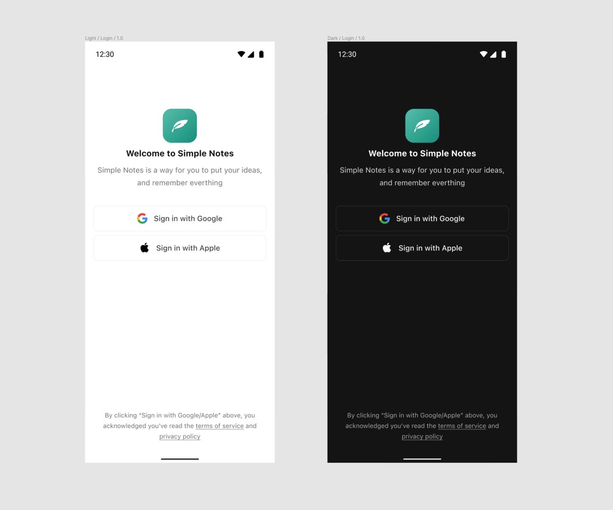 mallenkb's tweet image. Cooking something. Tried my best to keep it simple for the login.

#SimpleNotes coming soon.