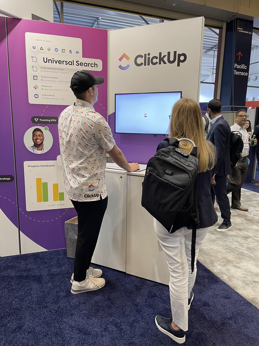 Great news! <a href="/clickup/">ClickUp</a> is a sponsor at #gartnersym this year 🤩

Stop by booth #859 for product demos from our experts, ClickUp use cases, and all things #productivity.💜