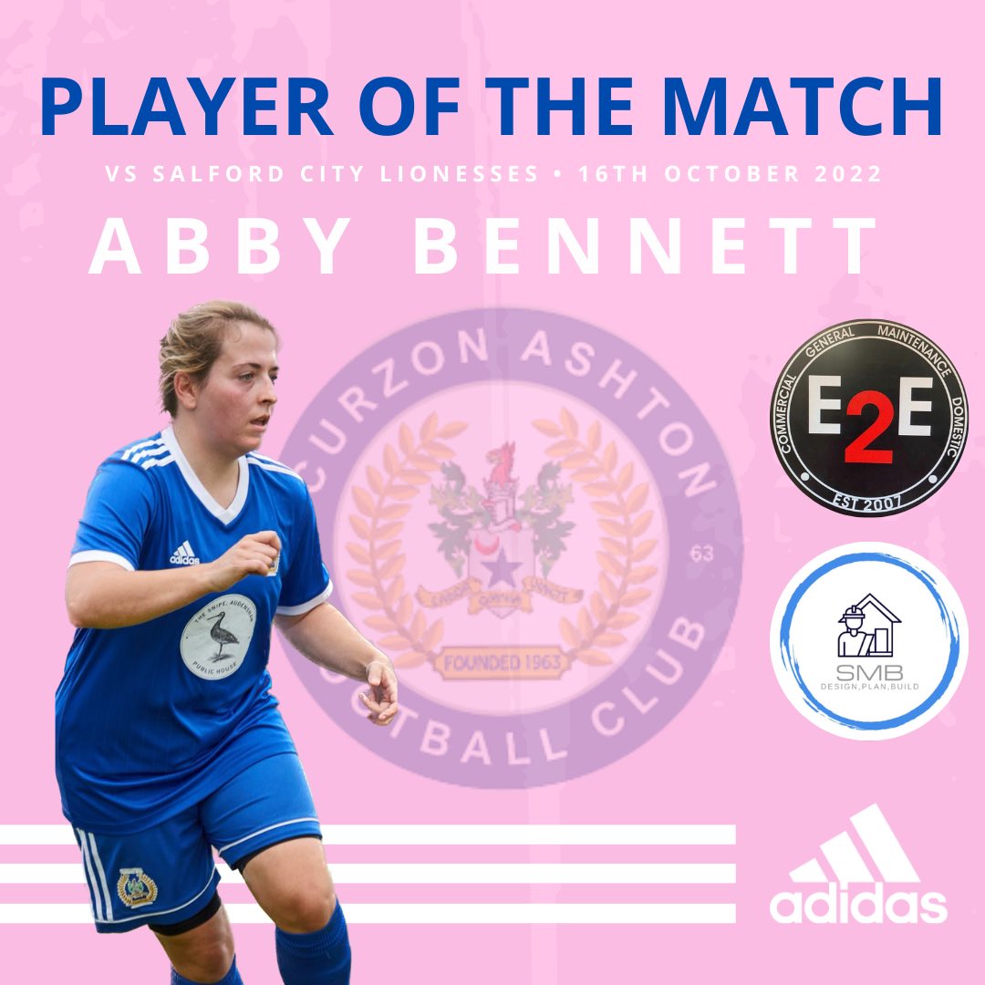 CurzonAshtonWFC's tweet photo. They say football is a game of 2 halves  and this was the case yesterday as Abby put in a great performance and scored another winning goal.. 👊🏼💙👏🏼@abbybennett77 https://t.co/EEVYQUKuvD