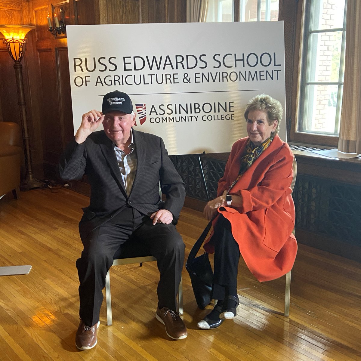 AgAssiniboine's tweet photo. Assiniboine Community College announced today the naming of the Russ Edwards School of Agriculture &amp; Environment.

Read the full release: https://t.co/35CB5IRtsq

#AgBelongsHere https://t.co/qzZNHoDm0i