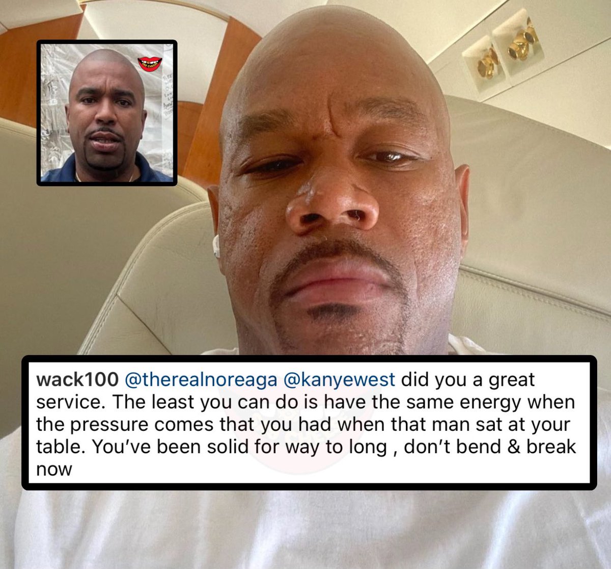 SaycheeseDGTL's tweet photo. Wack 100 calls out N.O.R.E for backtracking after he received backlash for Kanye’s Drink Champs interview https://t.co/PONKa4ASoR