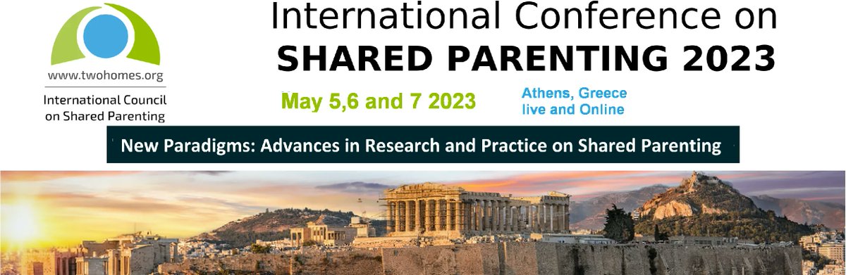 The deadline for proposals for the upcoming International Conference on Shared Parenting in Athens, Greece this May is fast approaching!  Please spread the word!

buff.ly/3T7snfd
