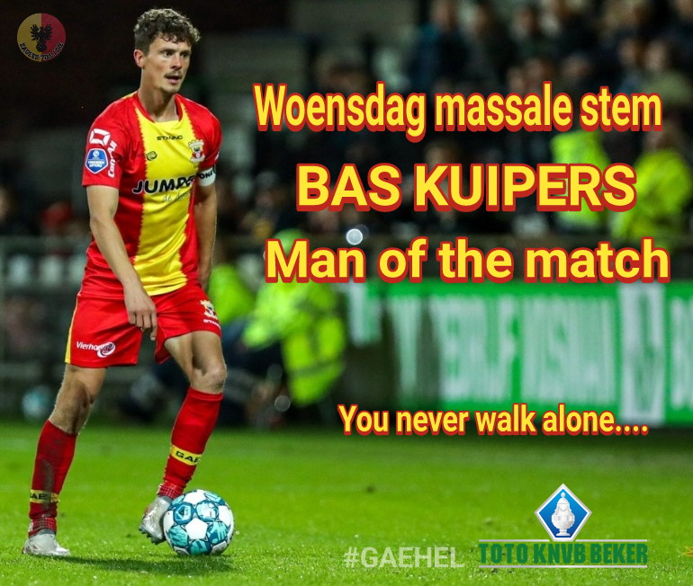 Alle stemmen en steun voor Bas Kuipers woensdag tegen <a href="/HelmondSport/">Helmond Sport</a> #knvbbeker
"you never walk alone..." 

Delen graag!!!!
<a href="/GAEagles/">Go Ahead Eagles 🦅</a>