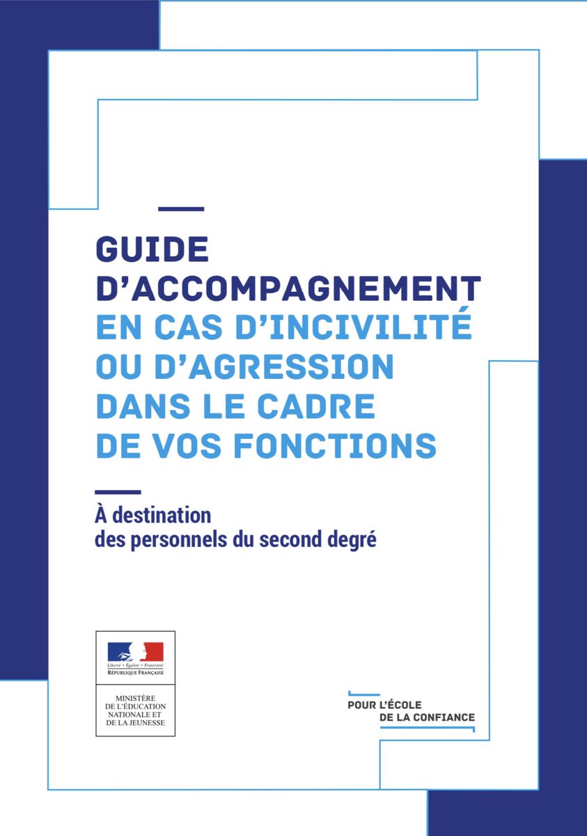 juliendelmas's tweet photo. Guide d’accompagnement en cas d’incivilité ou d’agression dans le cadre
de vos fonctions.

Un petit guide utile à garder sous la main.

��️ https://t.co/nqvDK4uWbS https://t.co/FTdCvni3T0