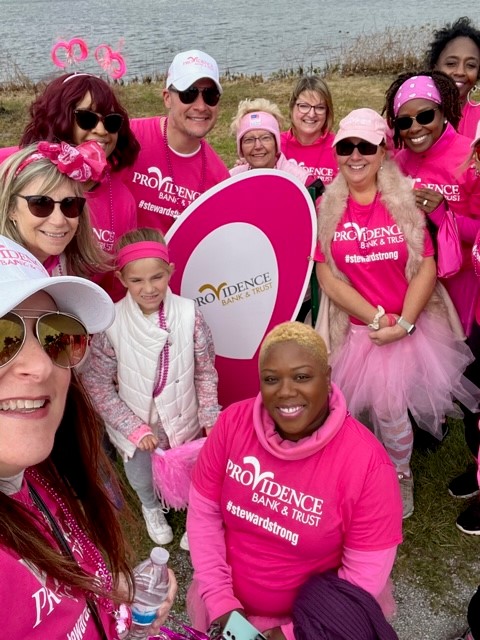 providencebank's tweet photo. We were proud to be a sponsor for the Northwest Indiana @AmericanCancer Society Making Strides Against Breast Cancer walk yesterday! We were honored to be a part of such a beautiful and inspirational day in the fight to find a cure! #stewardstrong https://t.co/BbkWVkxVSP