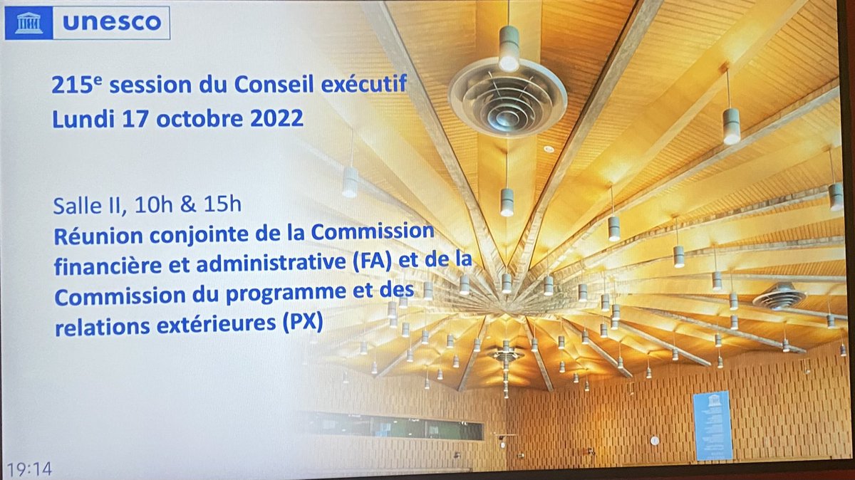 VishalVSharma7's tweet photo. 17th October 2022 was a sort of a historic day in the annals of #UNESCO, when the Field Office Reforms were discussed & debated under item 215 EX/5.III.A in the Joint Commission of the 215th Executive Board. #EB215 #FAComm https://t.co/DaTFOJguvz