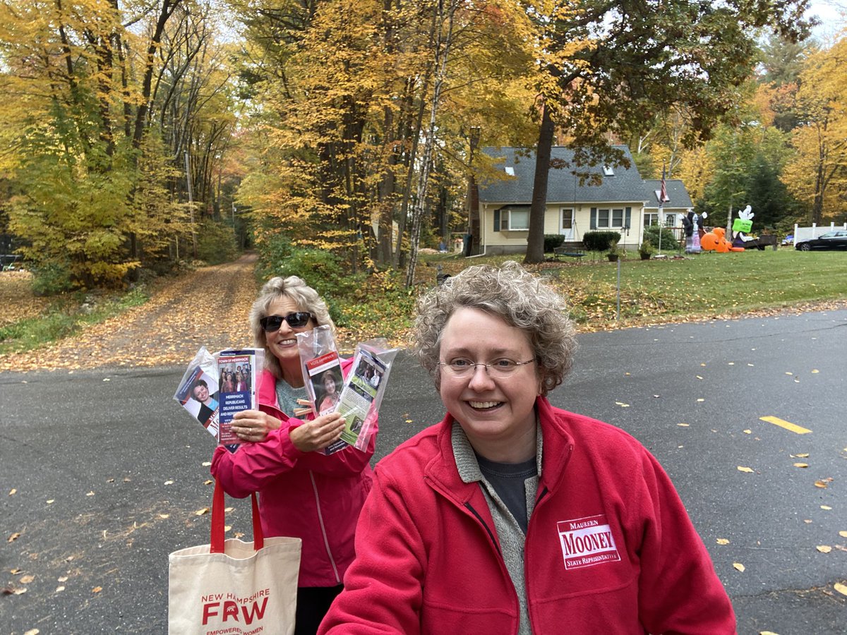 MaureenCMooney's tweet photo. Taking βthe road less traveledβ today while canvassing in #Tomahawknation ! @ChattinJeanine #Nov8 https://t.co/m4i9hYB9w0