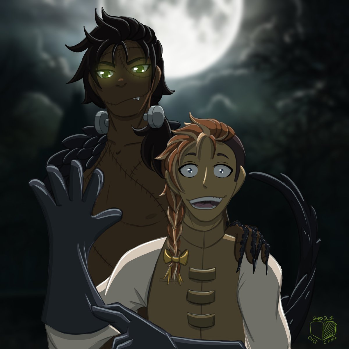 AceTooney's tweet photo. As we approach Halloween here is Hoatzin and Melano's Costumes from last year!
#webtoon #webcomic #originalcharacter #Frankenstein #Outcaste https://t.co/s3nRTLbnsq