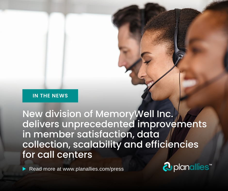 PlanAllies (@planallies) on Twitter photo <a href="/MemoryWell/">MemoryWell</a> launches a new member engagement division. Introducing: PlanAllies™
Read more:
lnkd.in/gv9t2usH
#DSNP #MedicareAdvantageDisenrollment #MedicareAdvantage #memberengagement #MedicareAdvantageSTARS #MedicareAdvantageData #PlanAllies <a href="/MemoryWell/">MemoryWell</a> launches a new member engagement division. Introducing: PlanAllies™
Read more:
lnkd.in/gv9t2usH
#DSNP #MedicareAdvantageDisenrollment #MedicareAdvantage #memberengagement #MedicareAdvantageSTARS #MedicareAdvantageData #PlanAllies