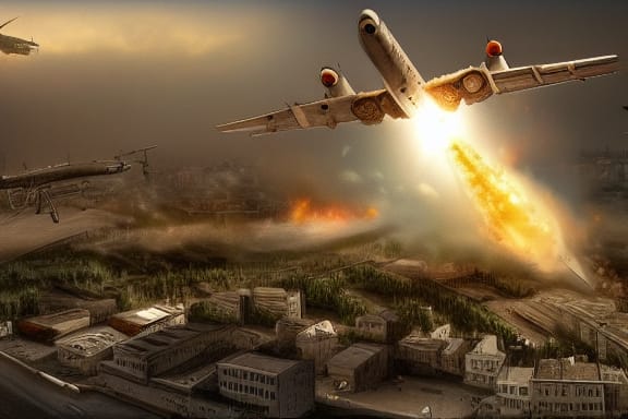 sobolyna's tweet photo. A military plane crashed into a residential building in Yeysk, Russia #digitalart #RussiaIsATerroristState #russianpilot #NFTartist https://t.co/zfywCdBwBm https://t.co/mmR1T04v2I