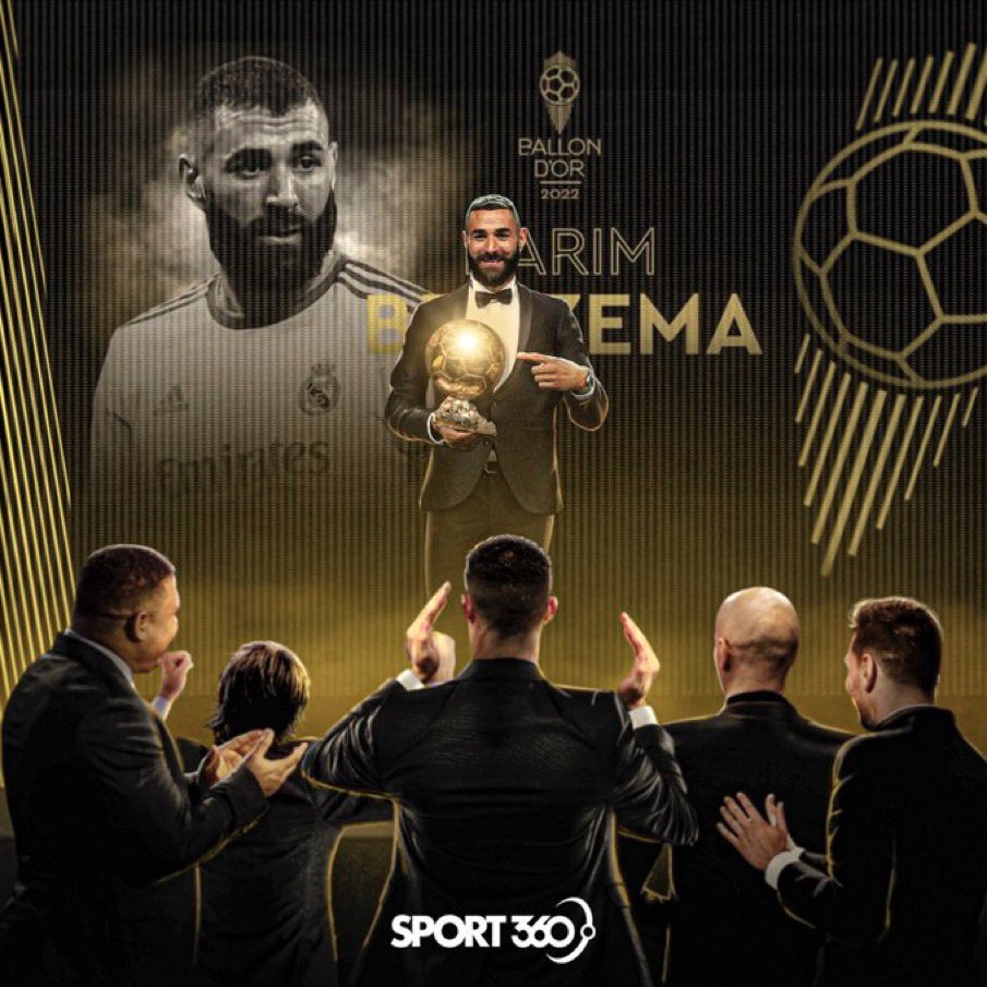 لم أرى في حياتي تتويج مؤثر للكرة الذهبية مثل تتويج كريم بنزيما 
لم أرى في حياتي تتويج مُتفق عليه بالاجماع مثل كريم بنزيما 
لم أرى في حياتي تتويج مُستحق مثل تتويج كريم بنزيما

وأخيراً تم انصاف بنزيما الذي لا تهمه الأرقام والاحصائيات ، فقط يحب كرة القدم

مبروك لكل مُحبي كرة القدم👏🏻