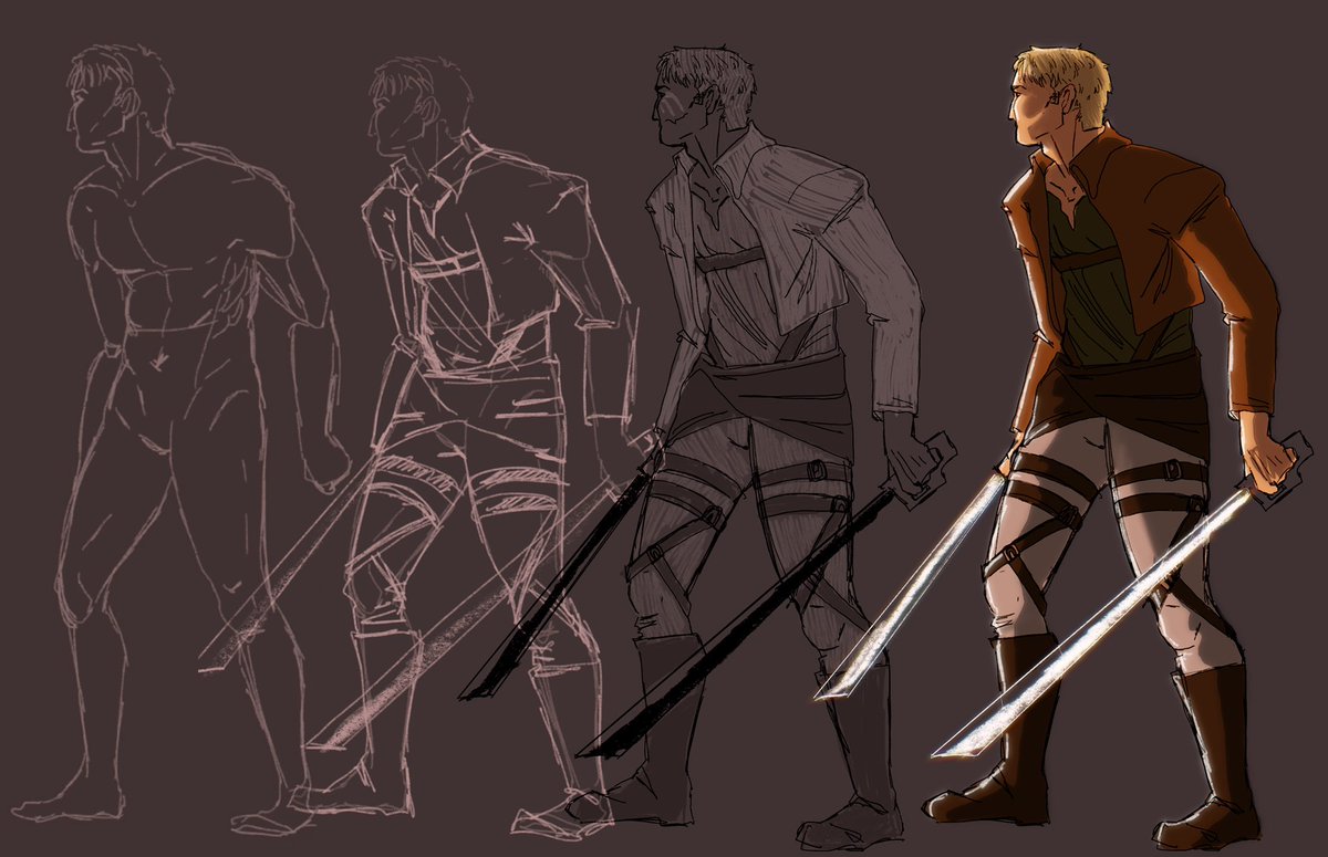 laylanightly's tweet photo. some #AttackOnTitan sketches https://t.co/4MONnmMxY8