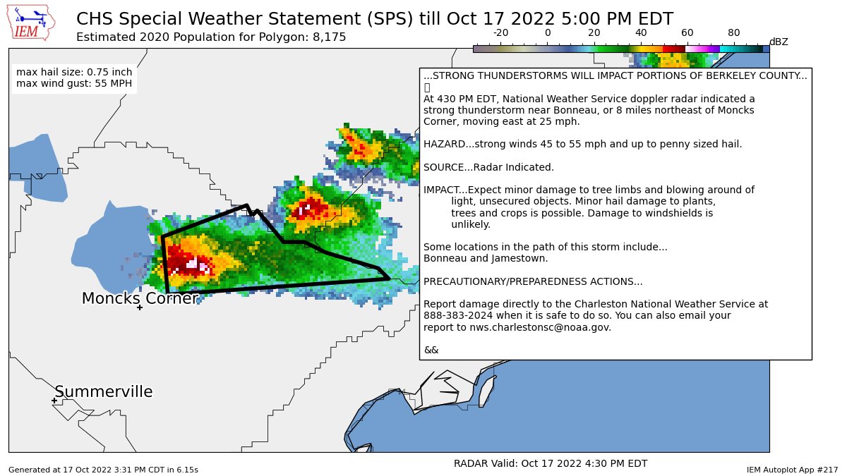 Charleston Weather on Twitter "STRONG THUNDERSTORMS WILL IMPACT