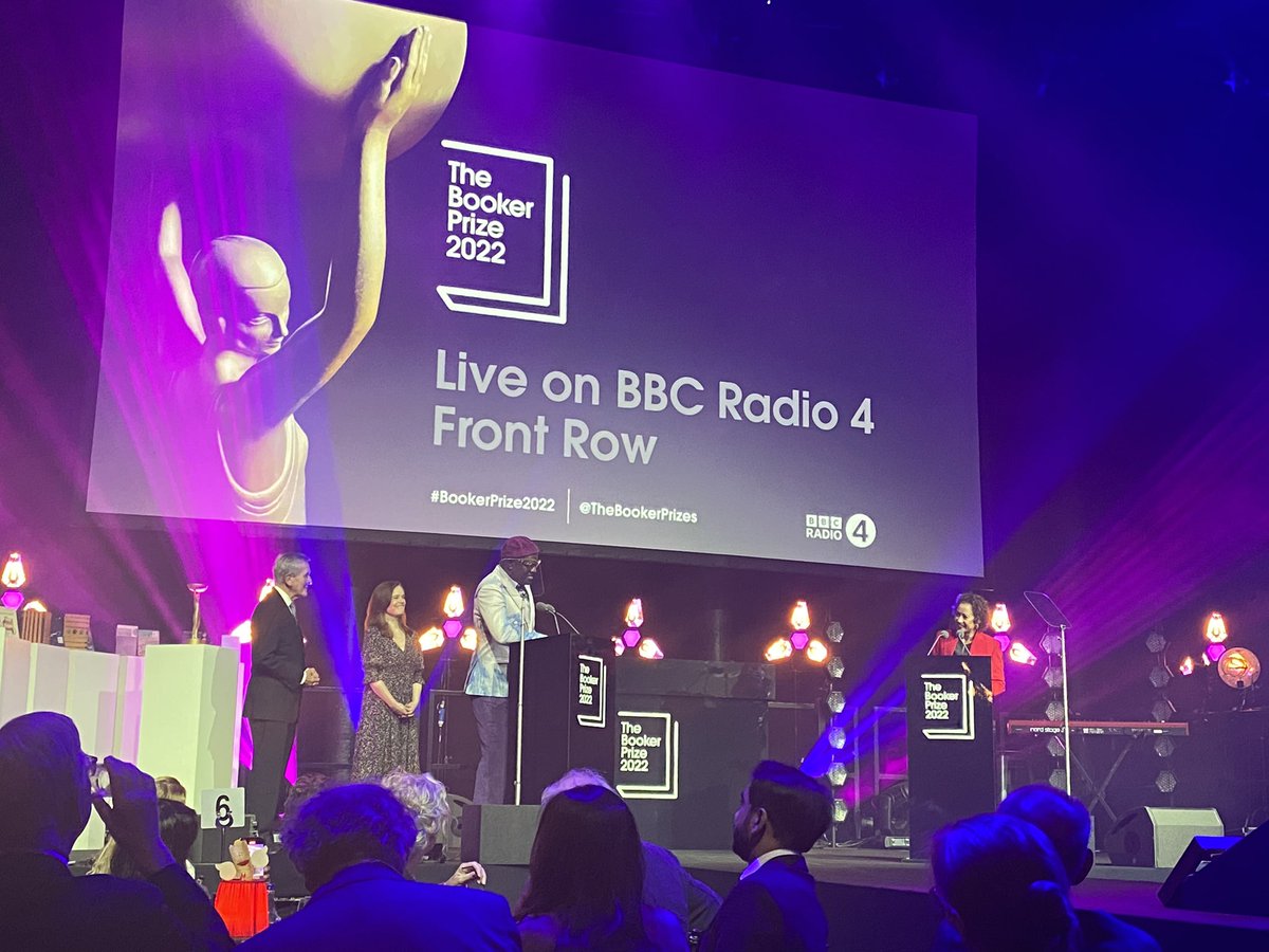 This is so wonderful: live @BBCRadio4 @TheBookerPrizes @SamiraAhmedUK presenting @BBCFrontRow with #alainmanckabou one of the judges saying he comes from a communist country, so all the novels are excellent ..😂😂.. #books #literature