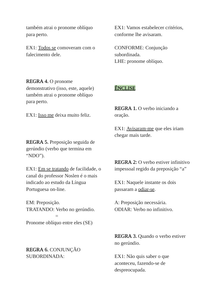 lvlmimi's tweet image. 🪴 resumo: colocação pronominal