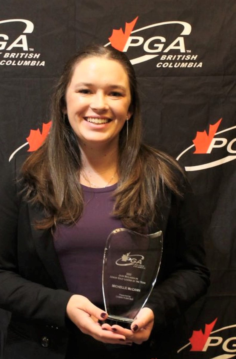 Uplands is proud to announce, on Oct. 12th, 2022, Michelle McCann won the PGA of British Columbia's, 'Jack McLaughlin Jr. Leader of the Year Award!' 
We are thrilled your efforts are being recognized by the industry, and also means you are a finalist for PGA Canada. Congrats!!!