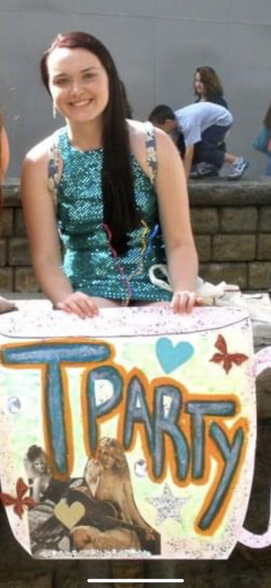 FearlesslySarah's tweet photo. @taylornation13 #MadTParty you say? Here I am in 2011 at the Speak Now World Tour with a TParty sign. If I could tell the old me what I know now… 👀 #TSmidnighTS https://t.co/hqvbc2OyrV