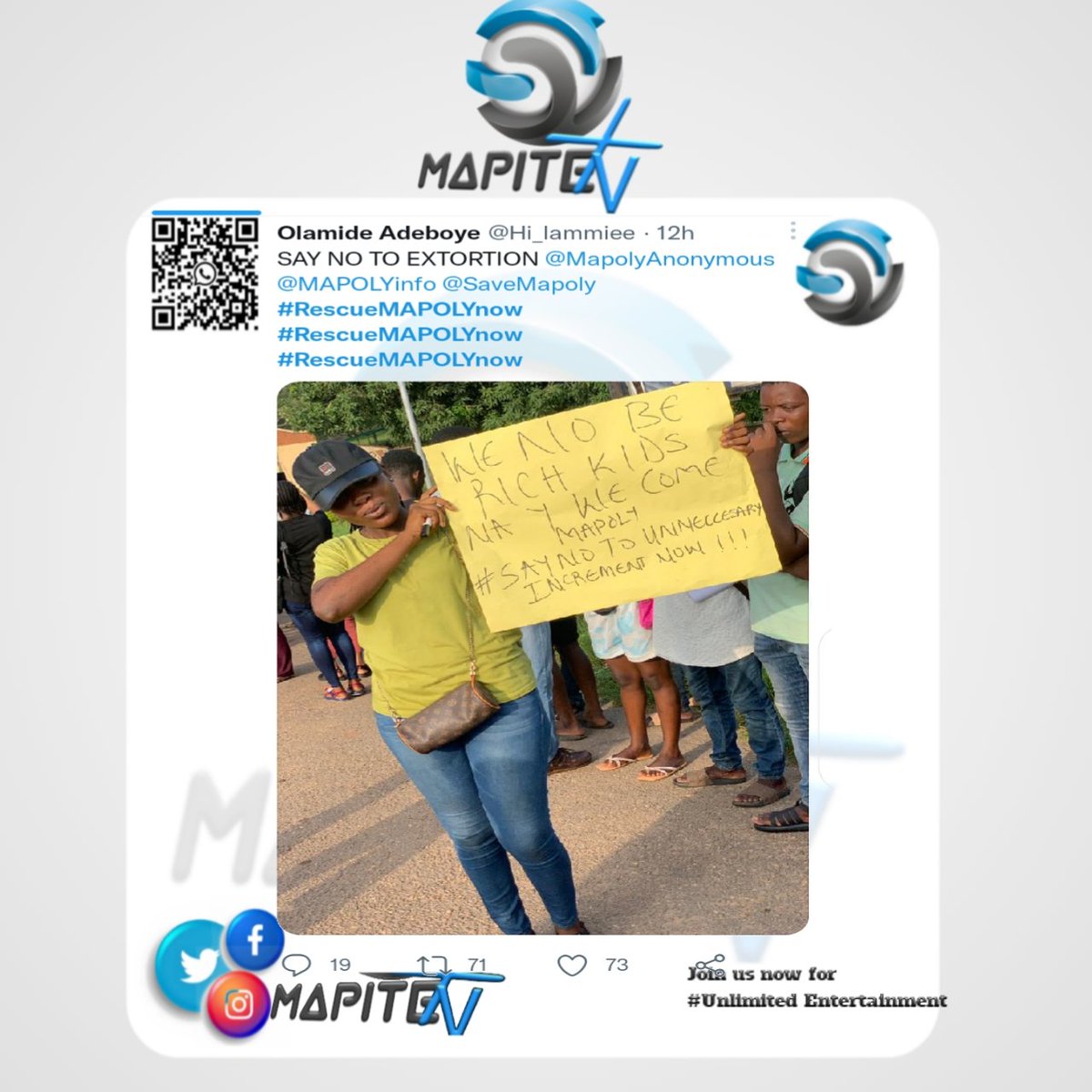 MapiteTv's tweet photo. https://t.co/9Rv9Fczgfa