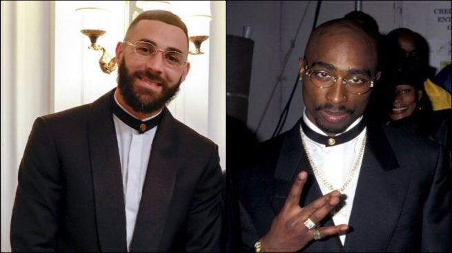 ¡El homenaje se <a href="/Benzema/">Karim Benzema</a> a #Tupac en la entrega del #BallonDor! 👏😍