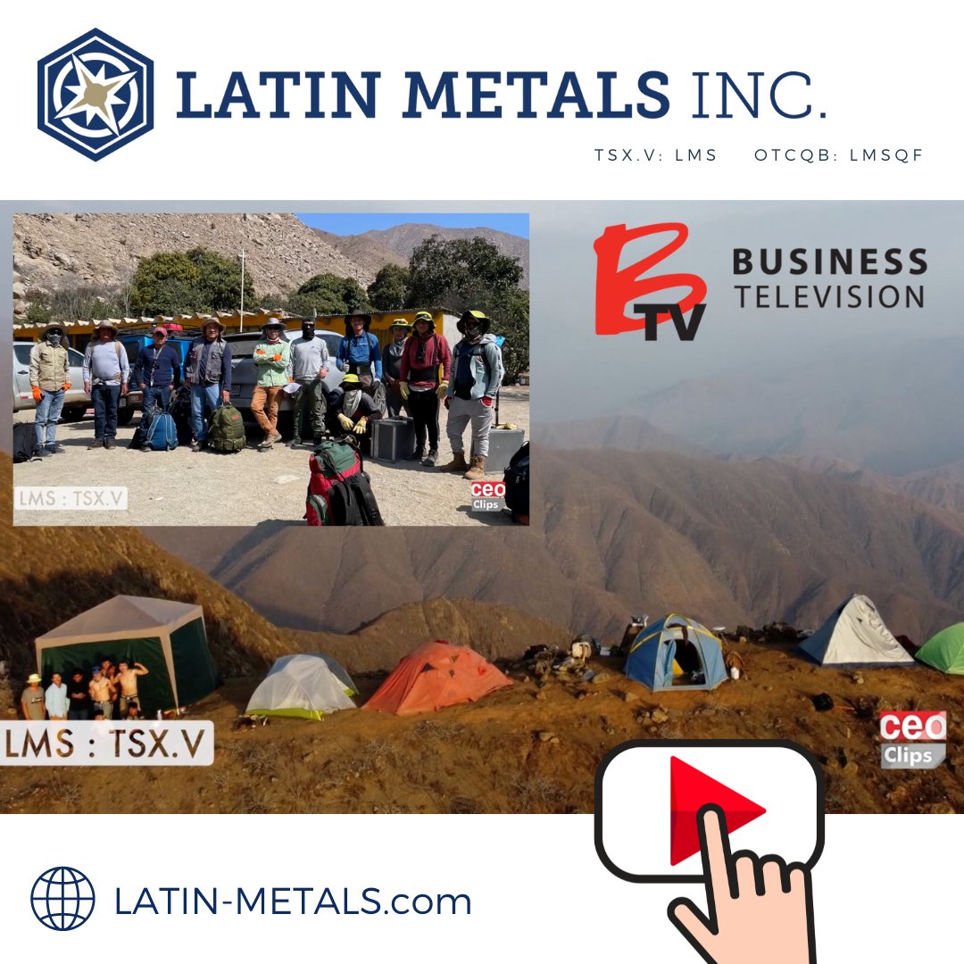 Latin_Metals's tweet photo. #CEOClips #Interview - Our Director of Corporate Communications, Elyssia Patterson sat down with @BusinessBtv tv to tell us about Latin Metal's promising outlook!
โถ๏ธ https://t.co/oQolACx5Du
$LMS $LMSQF #TSXV #OTC #Mining #SmallCaps #Invest #Gold #Copper #SouthAmerica https://t.co/4TgXCmoIST
