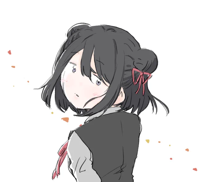 秋の色を感じる黒江ちゃん 