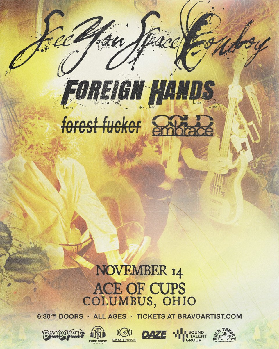 ColdEmbraceOH's tweet photo. fuck it first show in like 3 years w/
@syscband @foreignhandsDE 

Tickets on sale now https://t.co/2RIg2jH73M https://t.co/xWi4CQqMo7